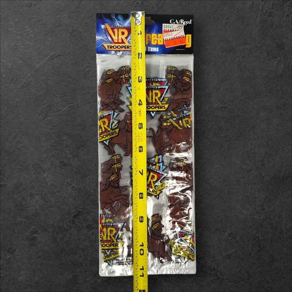 Sealed 1994 VR Troopers Party Treat Bags 20ct NOS Saban 90s TV Cartoon Show